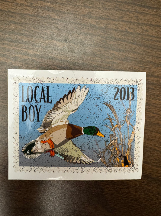 Local Boy Mallard Stamp Decal
