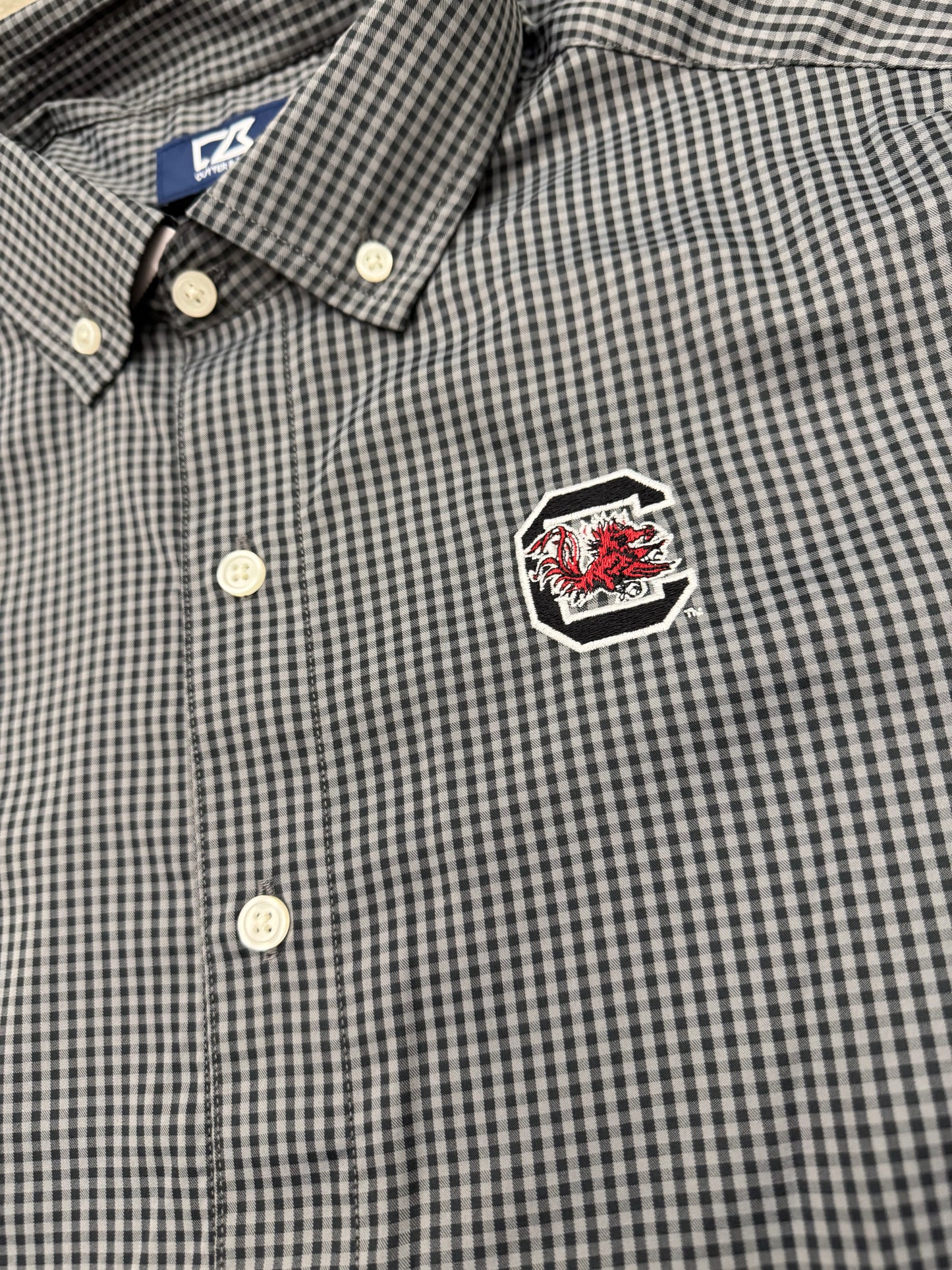 Cutter & Buck Skyline Eco Gingham Button Up - Carolina
