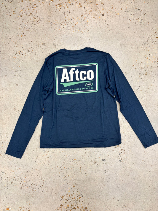 Aftco Fifty-Eight UVX Long Sleeve - Ink Heather