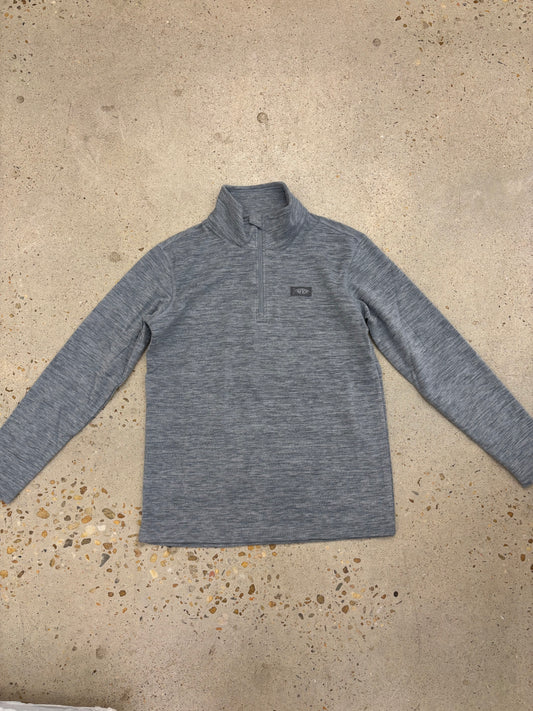Aftco Youth Coastal Layer 1/4 Zip - Steel Heather