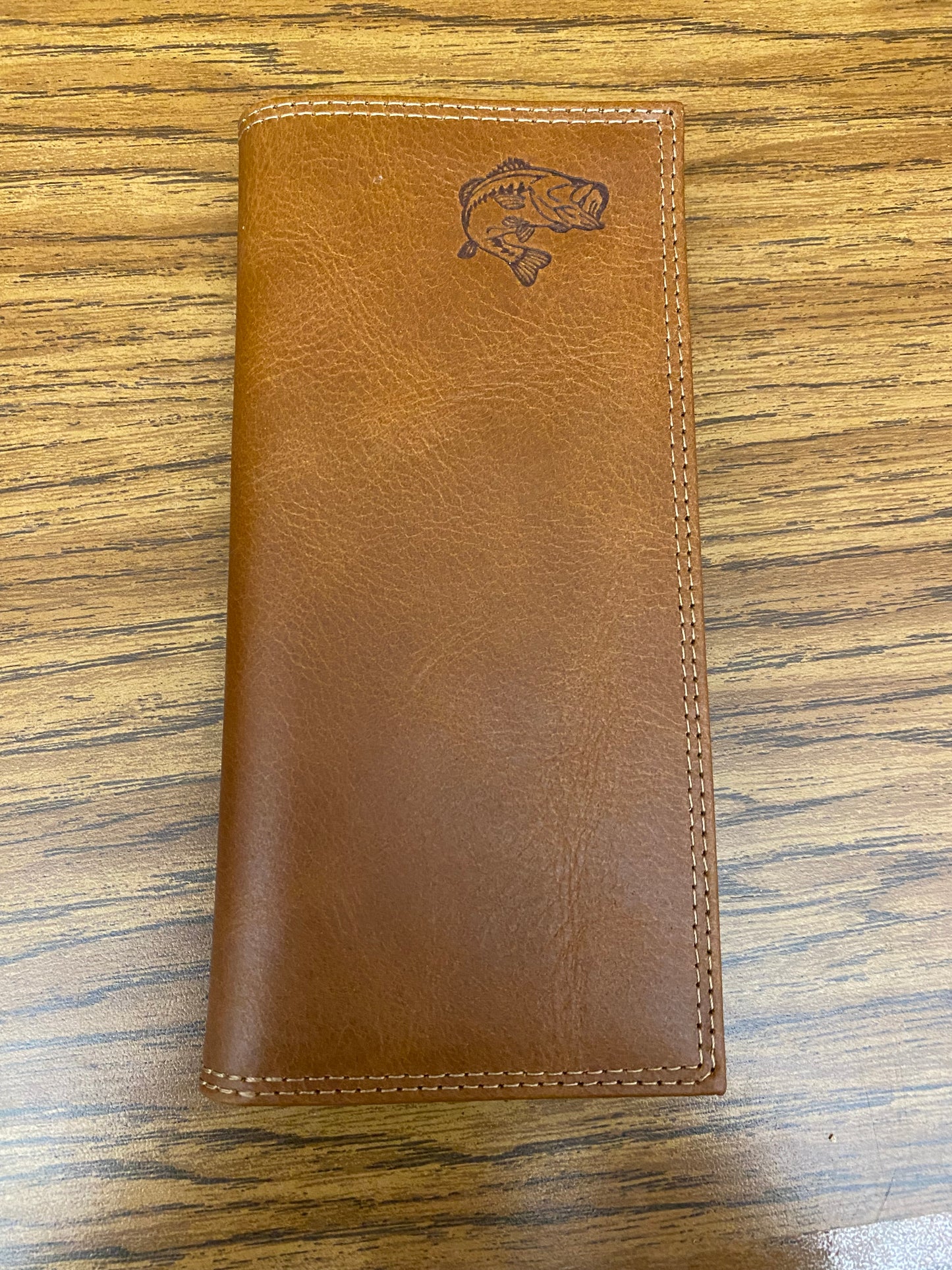 Zep-Pro Tan Checkbook Wallet - Bass