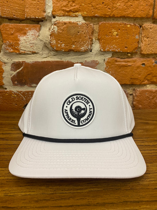 Old South Golf Ball Patch Tucker Hat - White