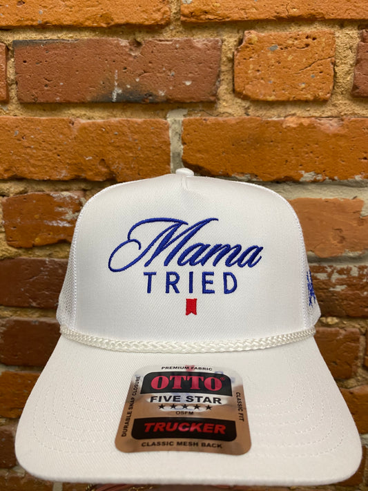MHC " Mama Tried" Ultra Rope Hat - Otto White