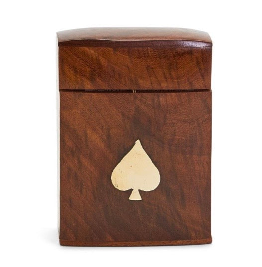 Two's Company Wood Crafted Playing Cards