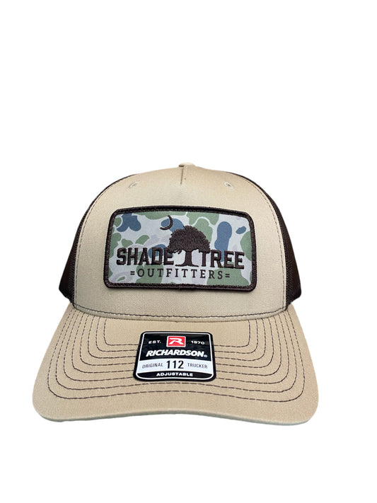 STO Richardson Camo Patch Hat - Khaki/Coffee