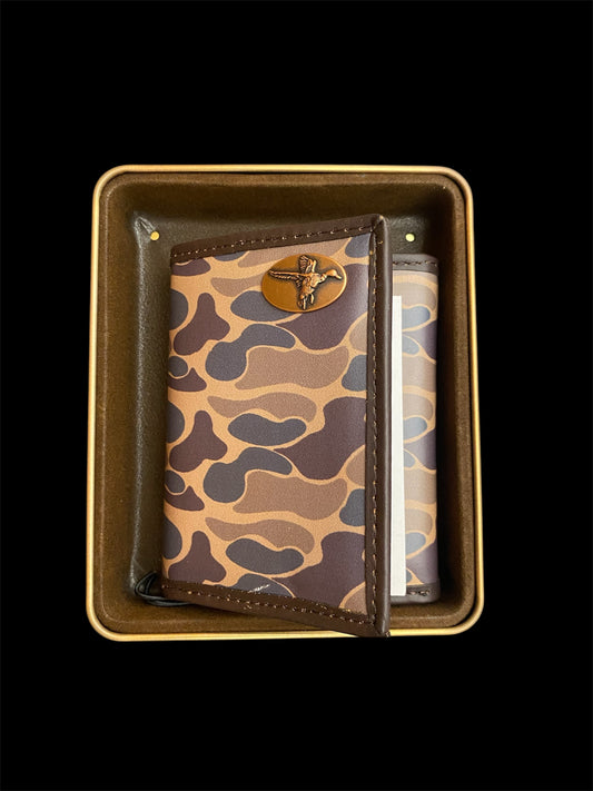 Zep-Pro Old School Camo Trifold Wallet - Mallard