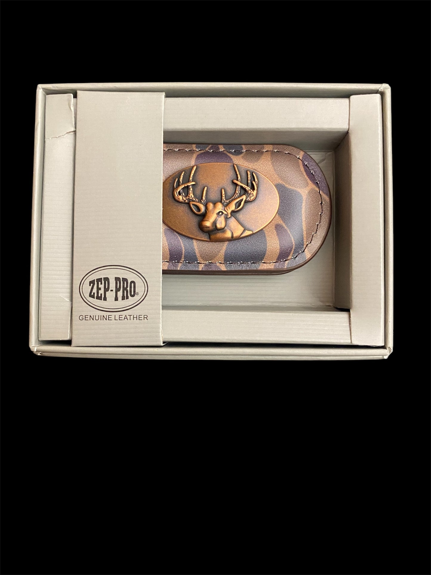 Zep-Pro Old School camo Mag Clip Wallet - Buck