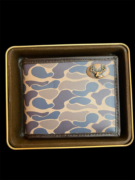 Zep-Pro Old School Camo Bifold Wallet -Buck