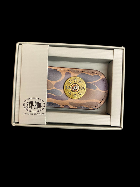 Zep-Pro Old School Camo Mag Clip Wallet - Shotgun Shell