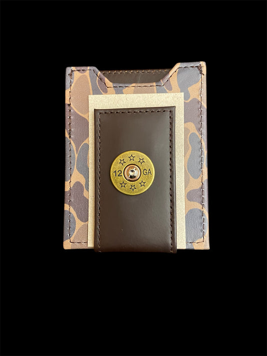 Zep-Pro Old School Camo Front Pocket Wallet - Shotgun Shell