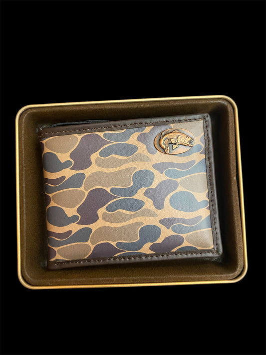 Zep-Pro Old School Camo Bifold Wallet - Bass