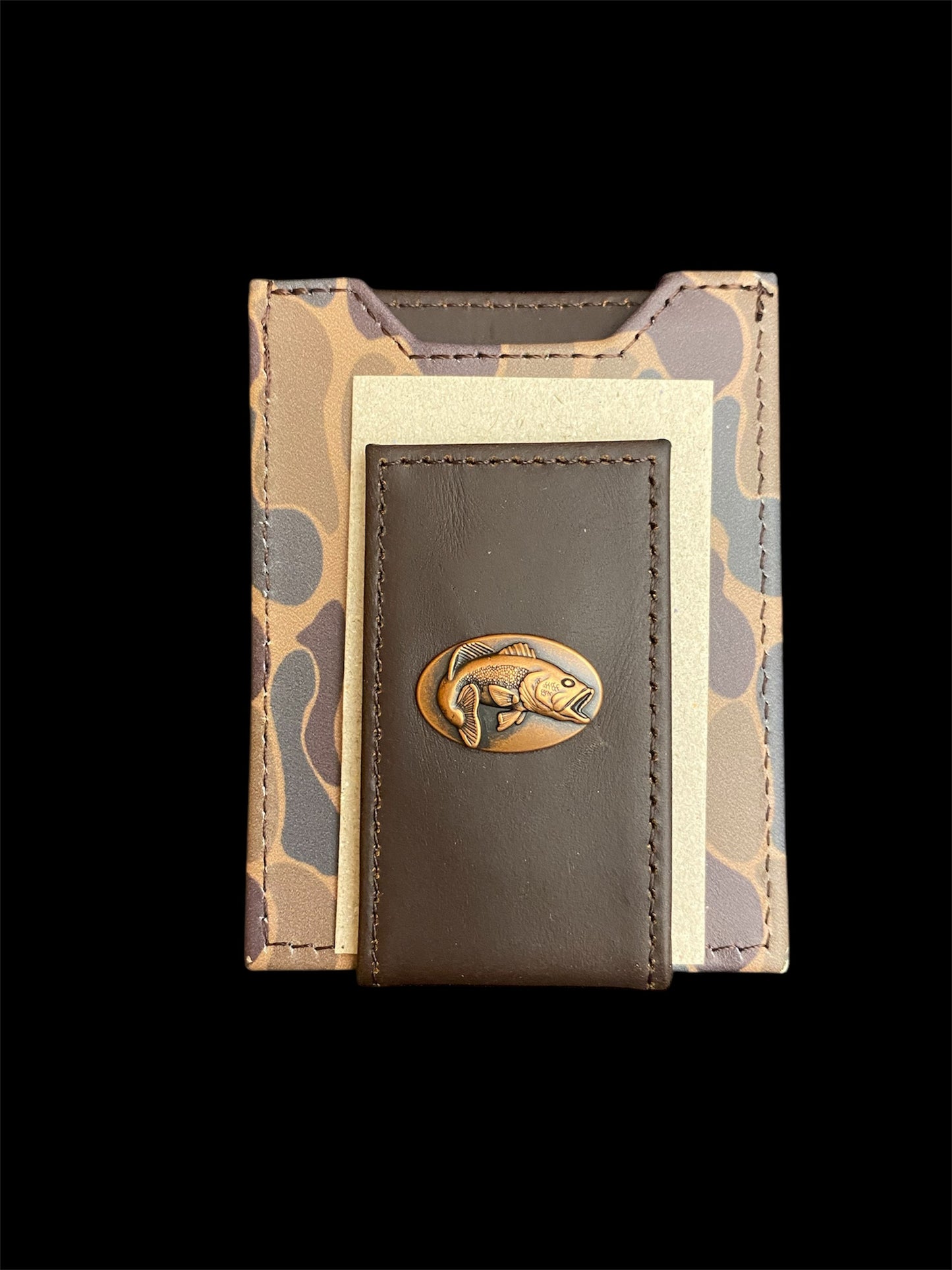 Zep-Pro Old School Camo Front Pocket Wallet - Bass