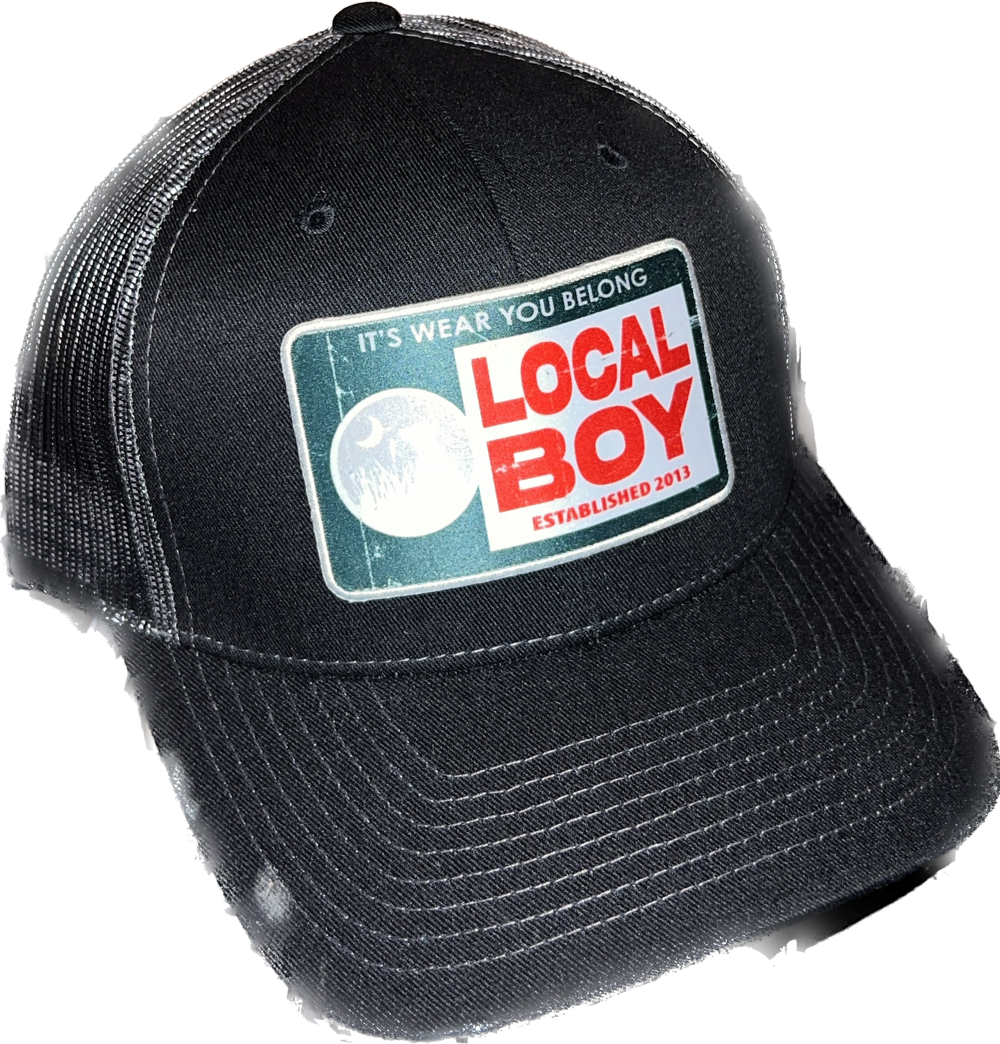 Local Boy Big Chief Trucker- Black/Charcoal