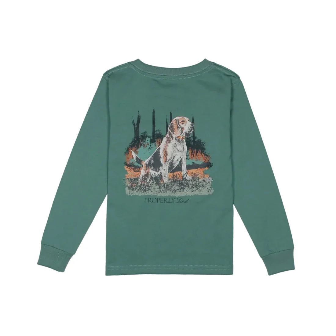 Properly Tied Boys Beagle LS Marine Green