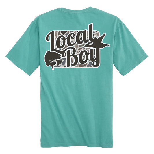 Local Boy Youth Open Season Localflage SS Tee - Seafoam