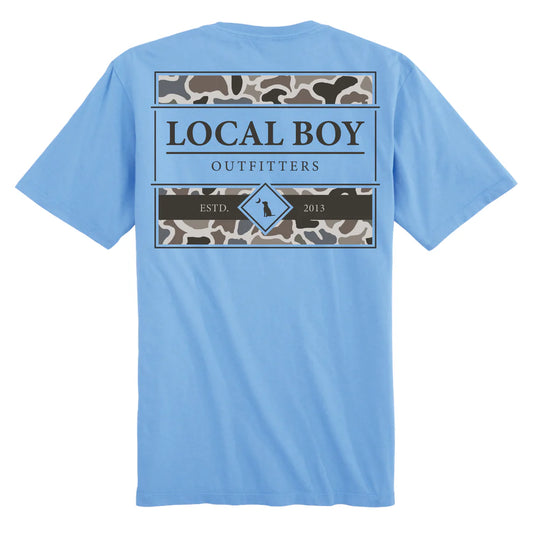 Local Boy Youth LCF Framed Fill Tee - Washed Denim