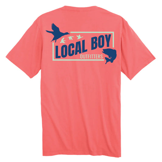 Local Boy Cast & Blast 2.0 SS Tee - Coral