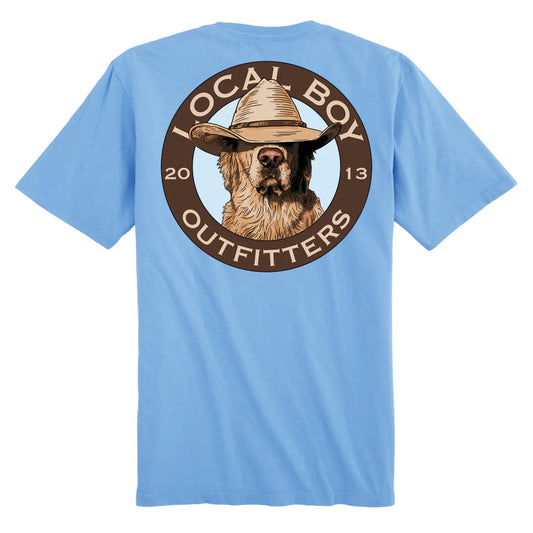 Local Boy Lone Retriever SS Tee - Washed Denim