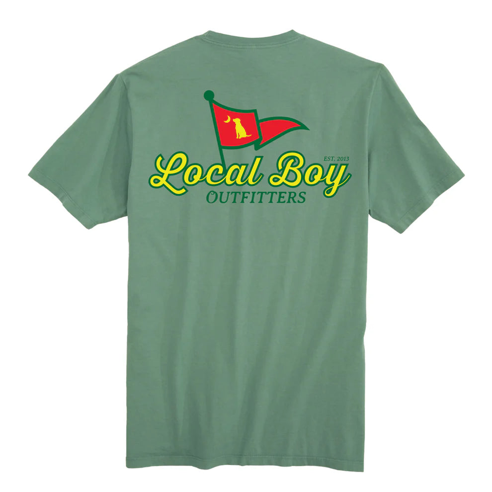 Local Boy Front Pin SS Tee - Light Green