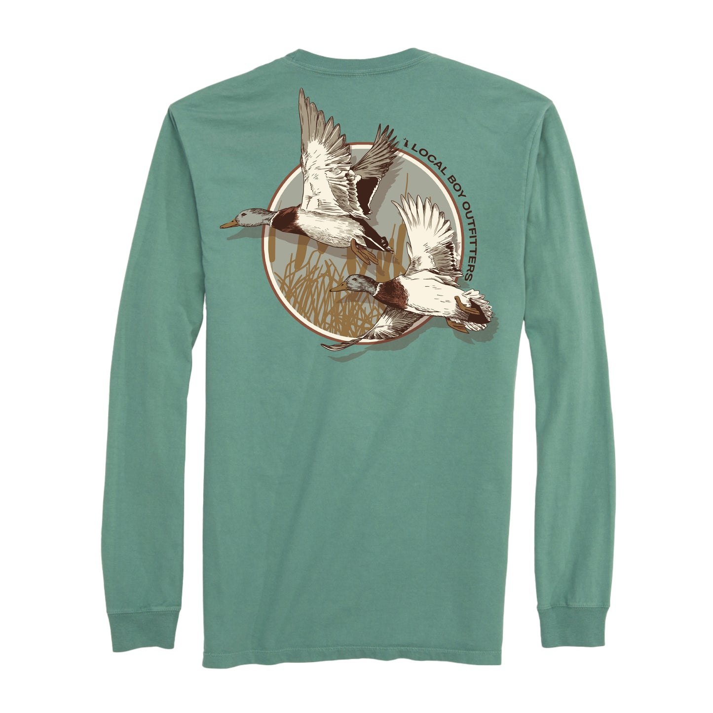 Local Boy Mallard Pair Tee - Light Green