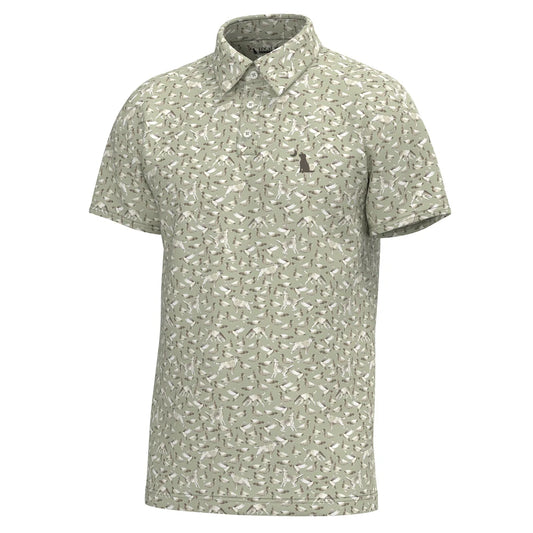 Local Boy Dirty Myrtle Polo - Green Duck Dog