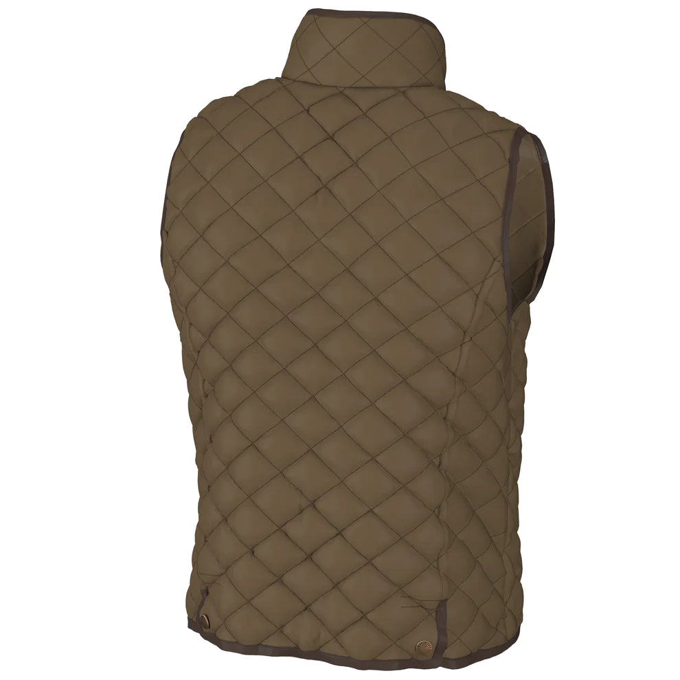 Local Boy Quilted Vest- Brown
