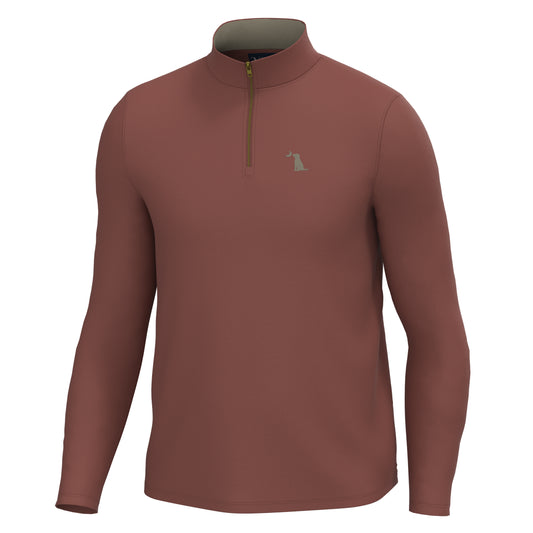 Local Boy Bentley Quarter Zip - Mahogany