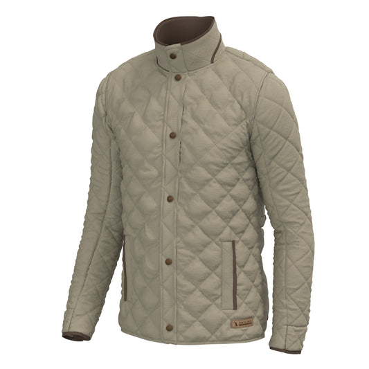Local Boy Diamond Quilted Jacket - Beige