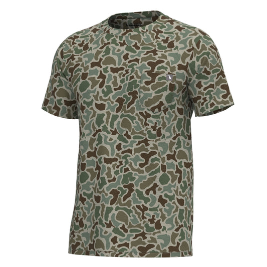 Local Boy Heather Blend Crew - Localflage Forest Camo