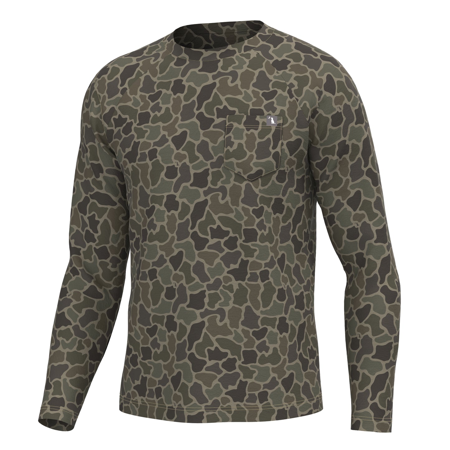 Local Boy Heather Blend Crew - Brush Camo