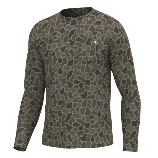 Local Boy Heather Blend Crew - Brush Camo