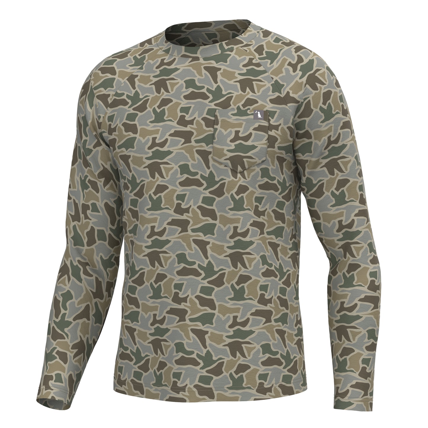 Local Boy Heather Blend Crew - Sand Duck Camo