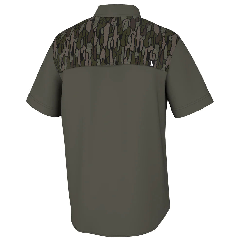 Local Boy Two Tone Seadation Angler SS Shirt- Localflage Timber/Olive