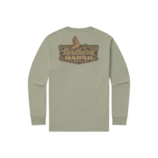 Southern Marsh Youth Inflight Badge Tee - Brigade Olive