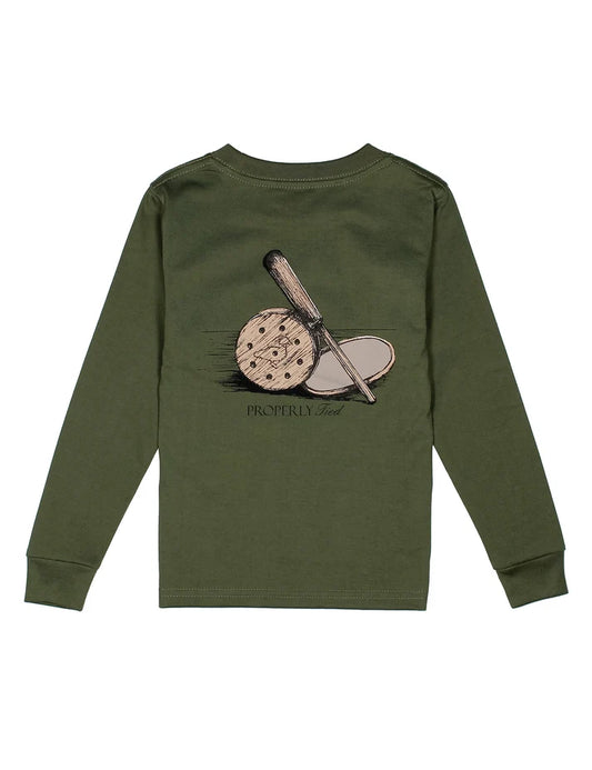 Properly Tied Boys Pot Call LS - Olive