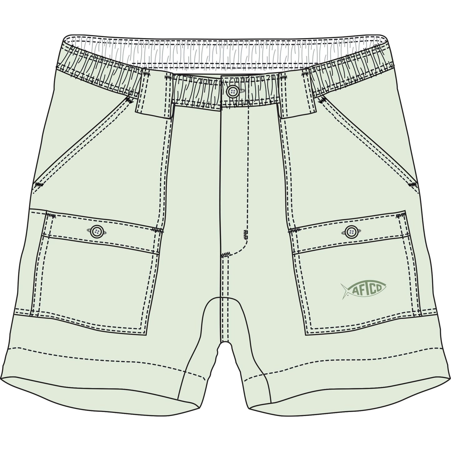 Aftco Original Fishing Shorts - Mist