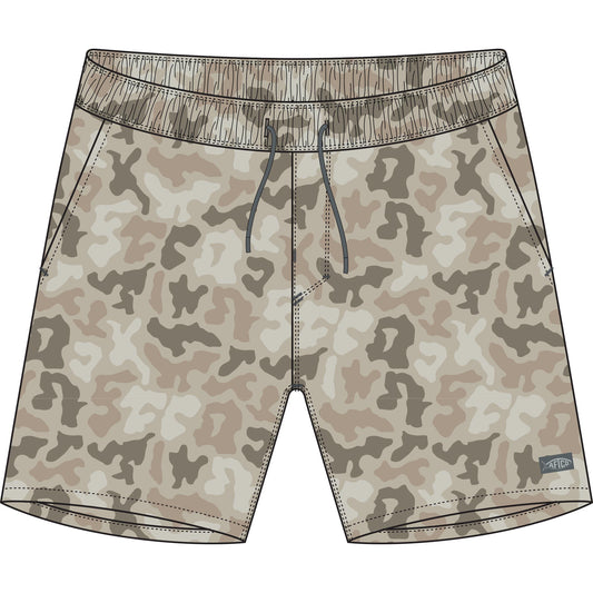 Aftco Strike Swim Short Printed - Sand Grouper Camo