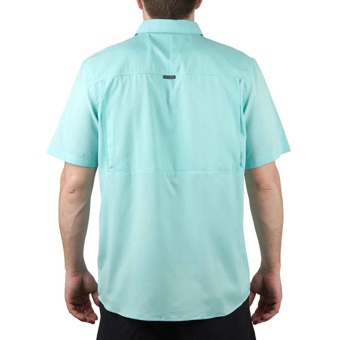 Aftco Palomar SS Vented Fishing Shirt - Pastel Turquoise
