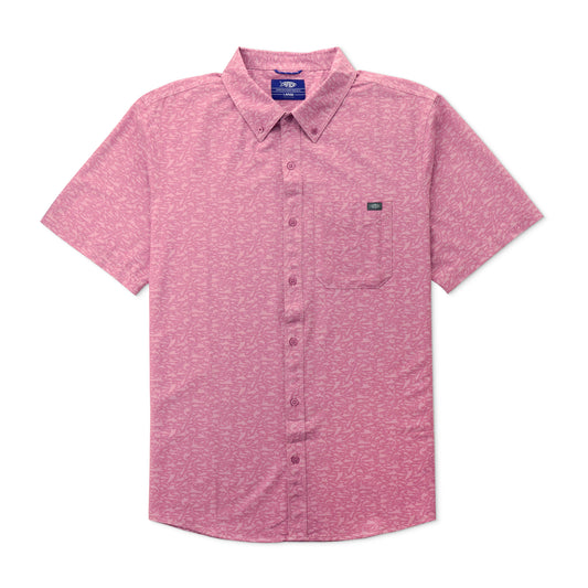 Aftco Boatbar Button Up - Moonlight Mauve