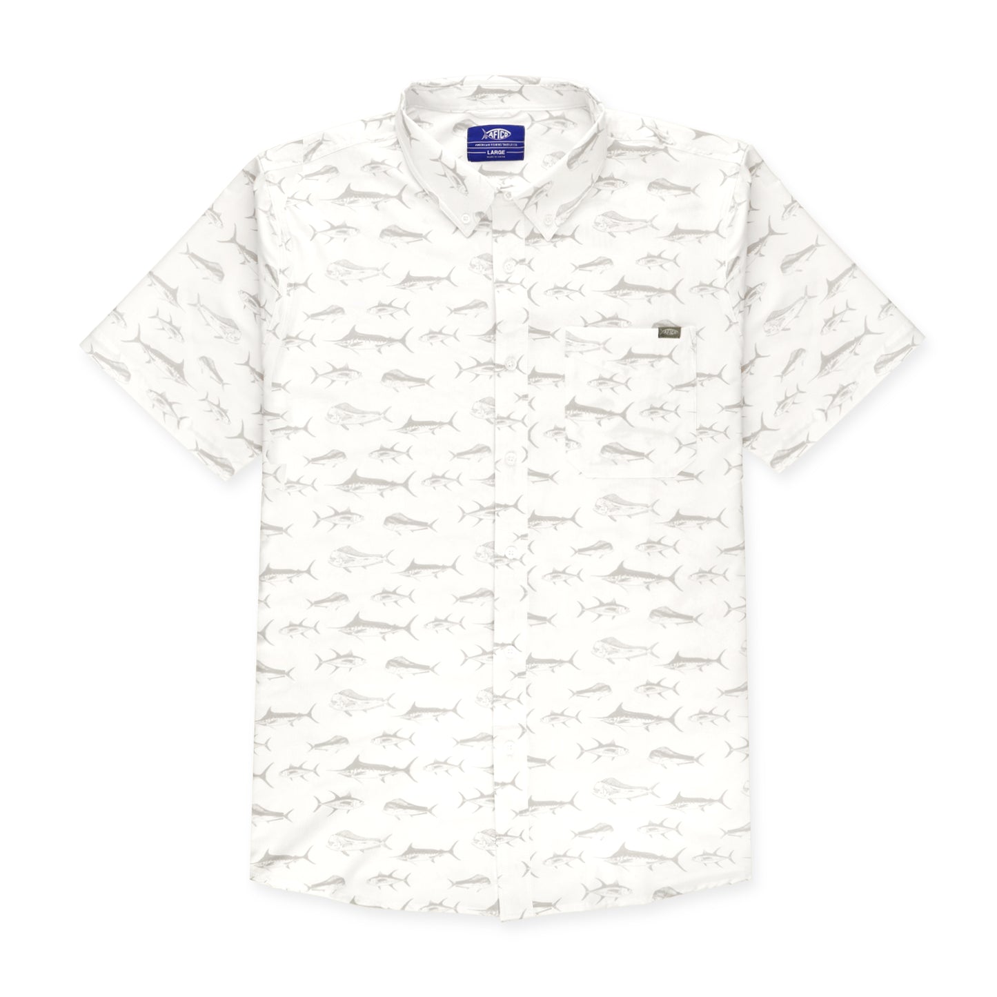 Aftco Boatbar S/S Button Up - White