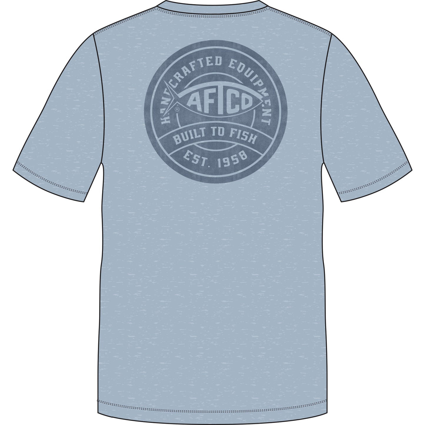 Aftco Ocean Bound UPF Tshirt - Dusk heather