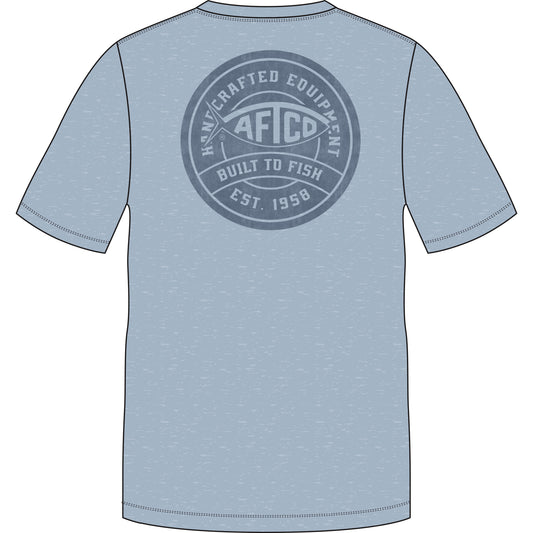 Aftco Ocean Bound UPF Tshirt - Dusk heather