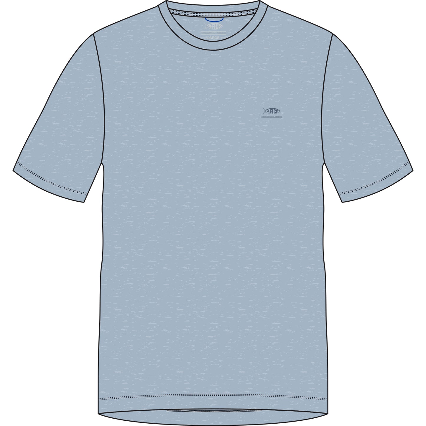 Aftco Ocean Bound UPF Tshirt - Dusk heather