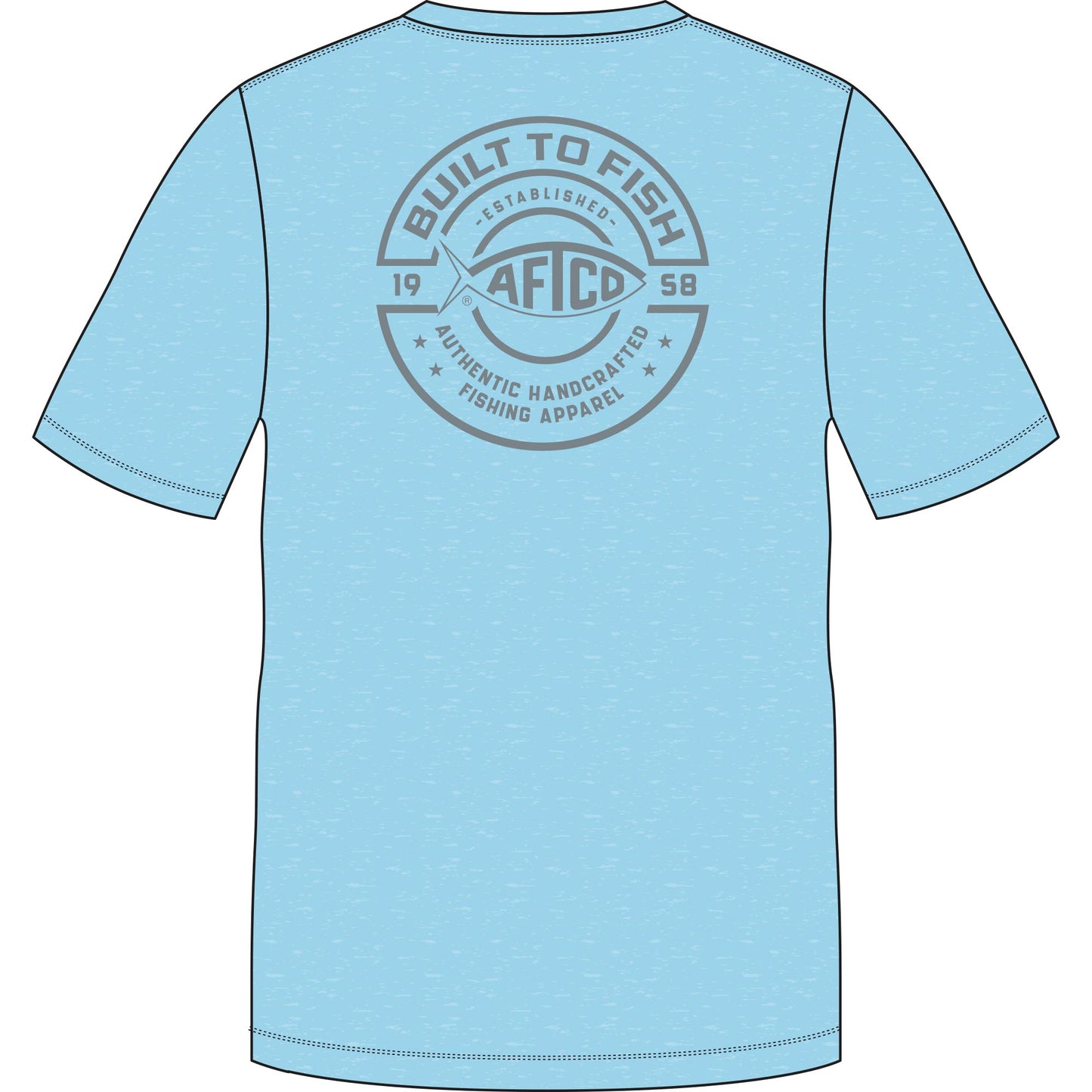 Aftco Ocean Bound UPF SS Shirt - Fathom Heather