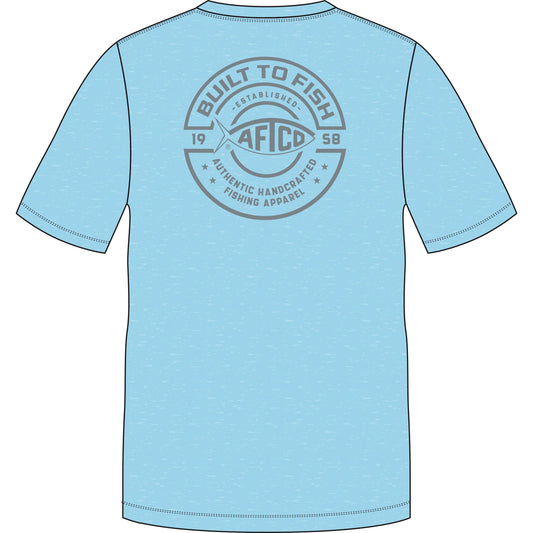 Aftco Ocean Bound UPF SS Shirt - Fathom Heather