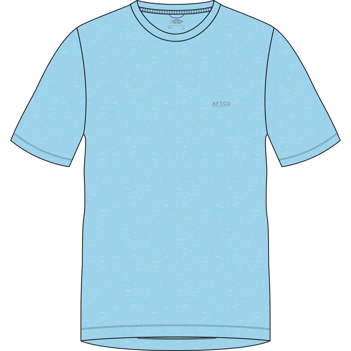 Aftco Ocean Bound UPF SS Shirt - Fathom Heather