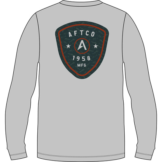 Aftco Shield UVX LS Shirt - Athletic Heather