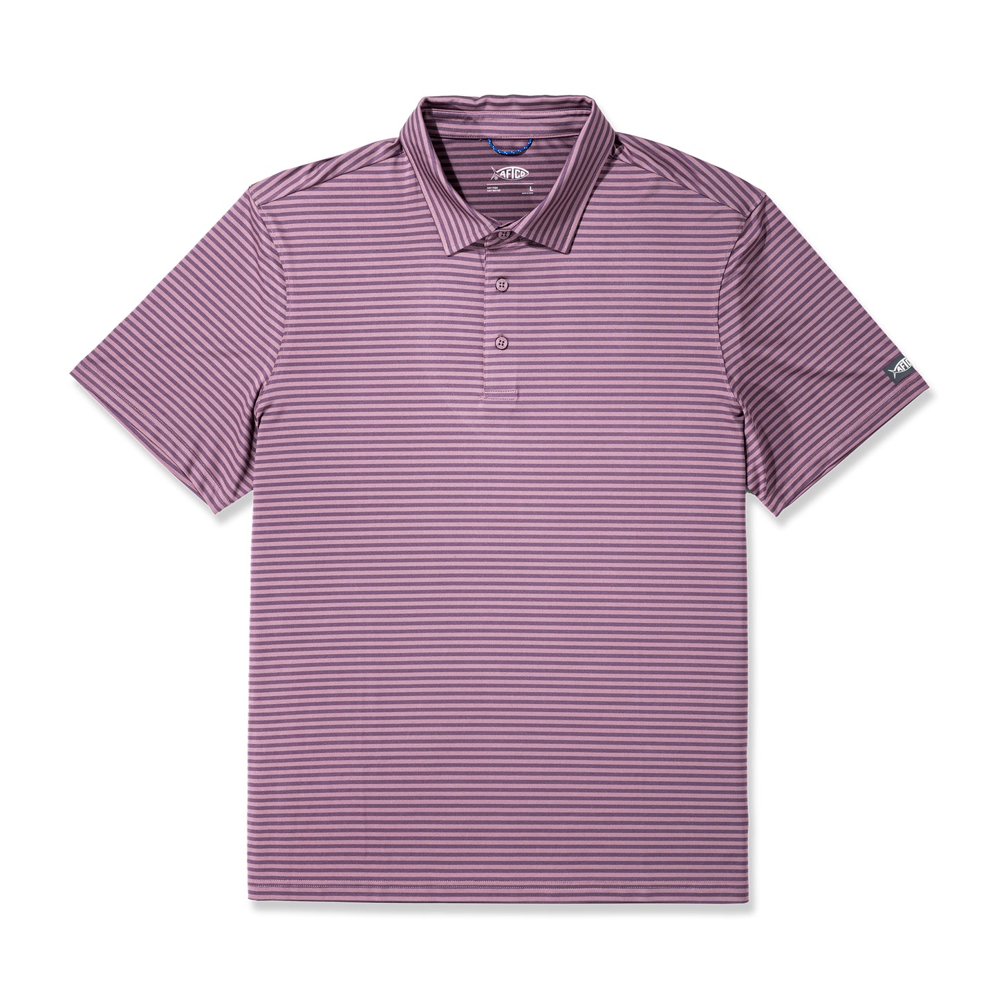 Aftco Link Polo Black Plum