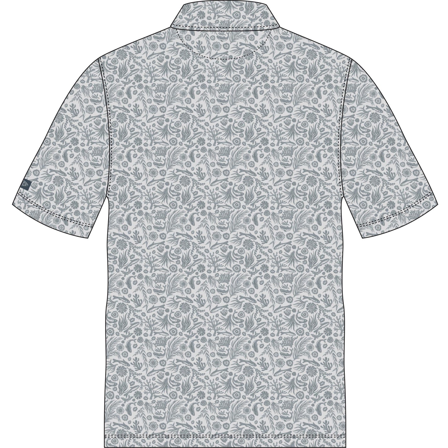 Aftco Qualifier Polo - Oyster Gray