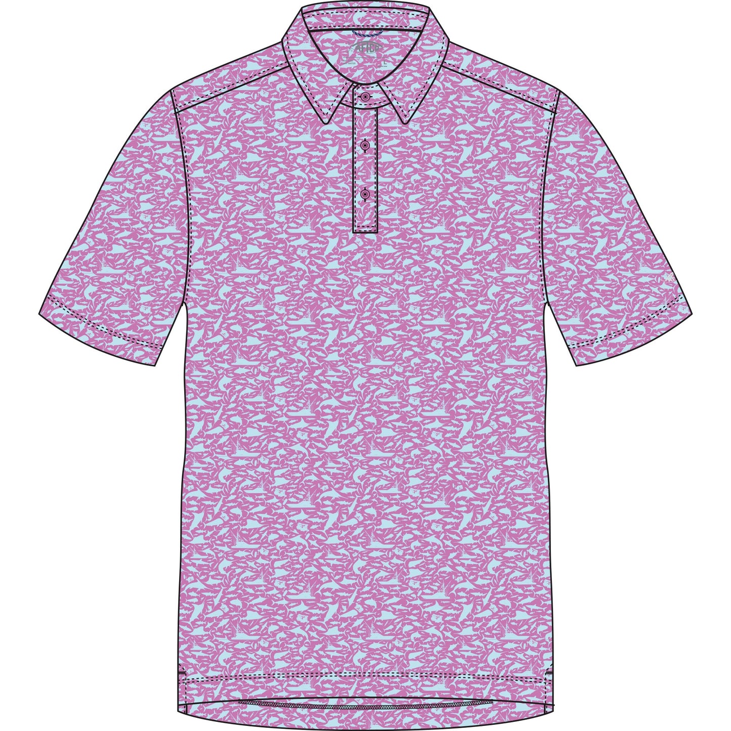 Aftco Boatbar Polo - Wild Rose